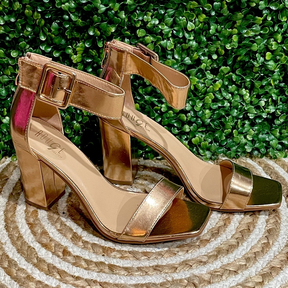 gold women shoes